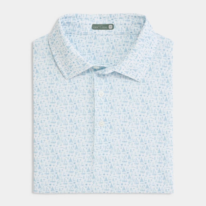 Mariner's Printed Performance Polo