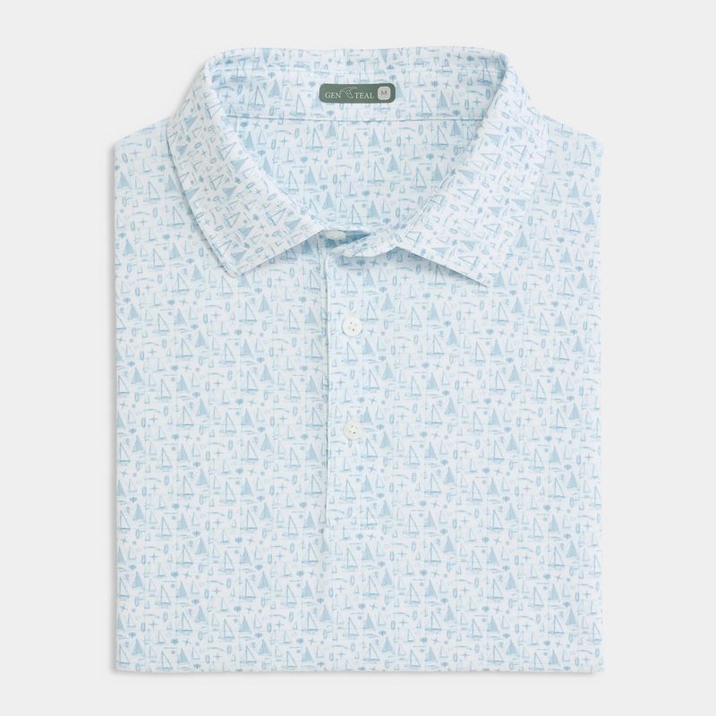 Mariner's Printed Performance Polo