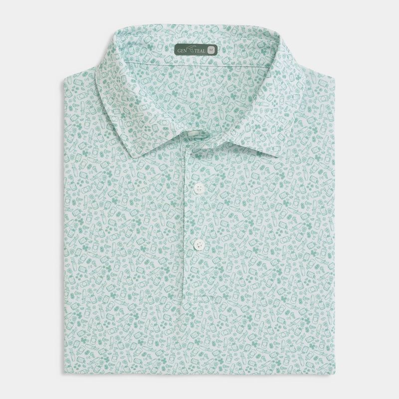 The Gimlet Printed Performance Polo