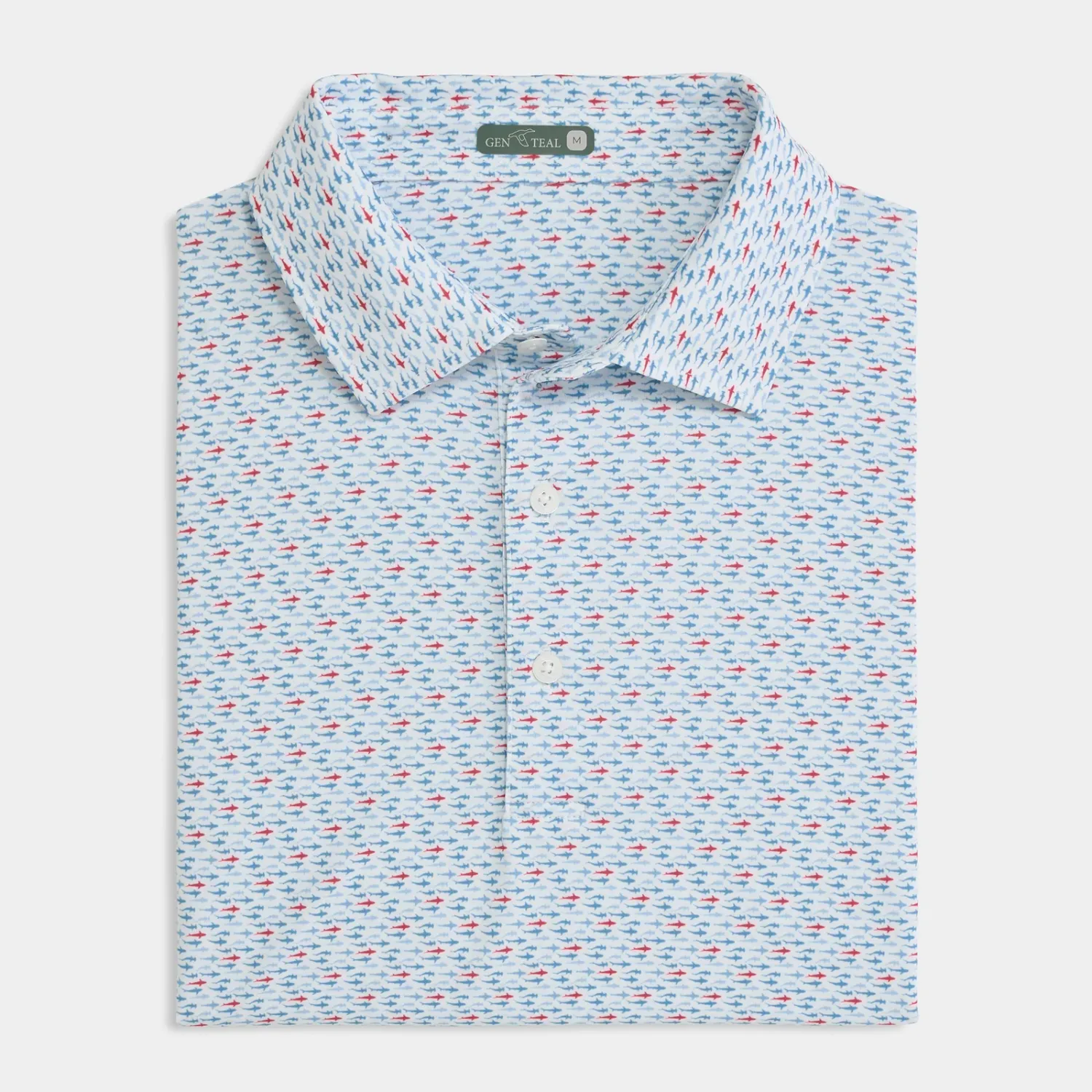 Fin Frenzy Printed Performance Polo 