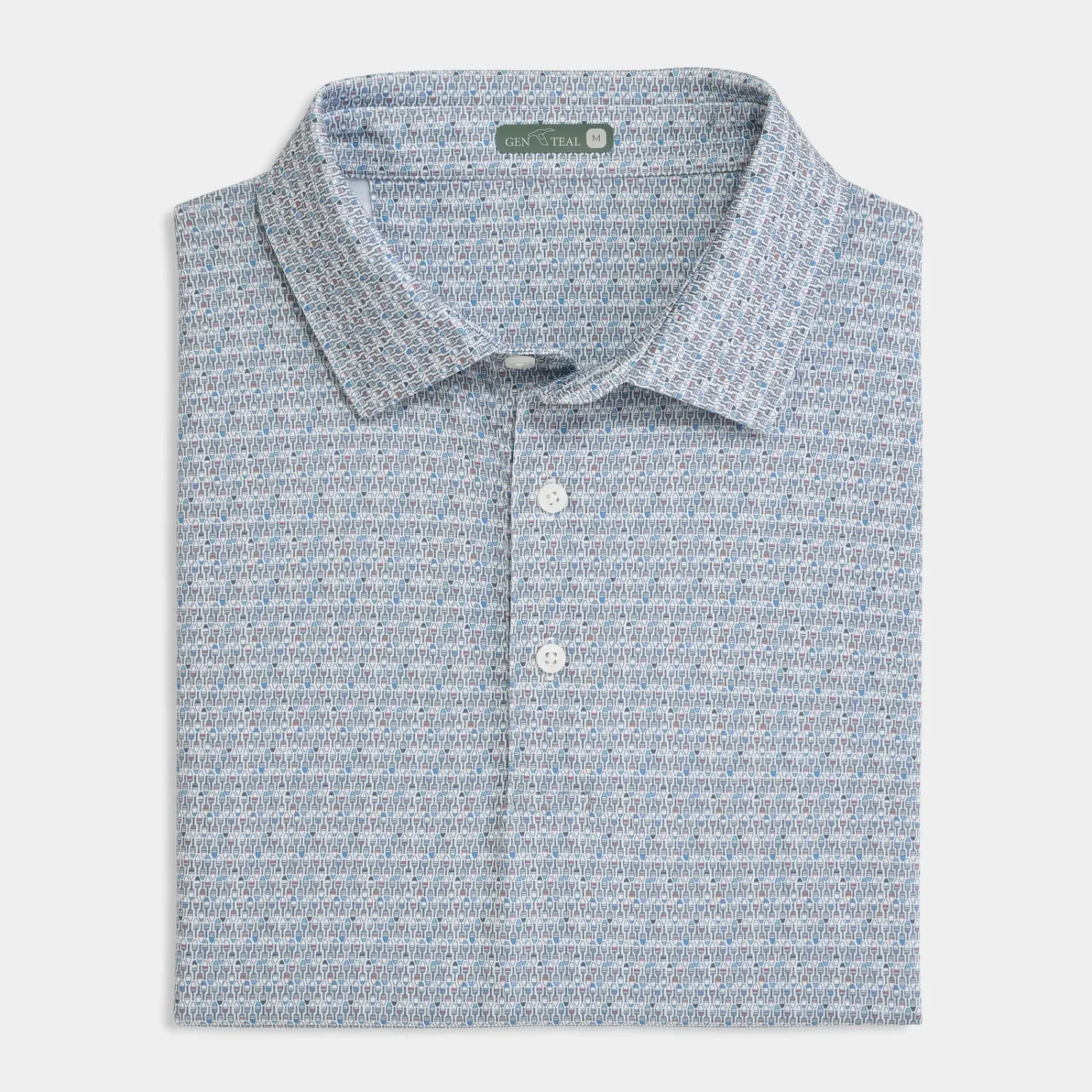 Harbor Buoy Printed Performance Polo 