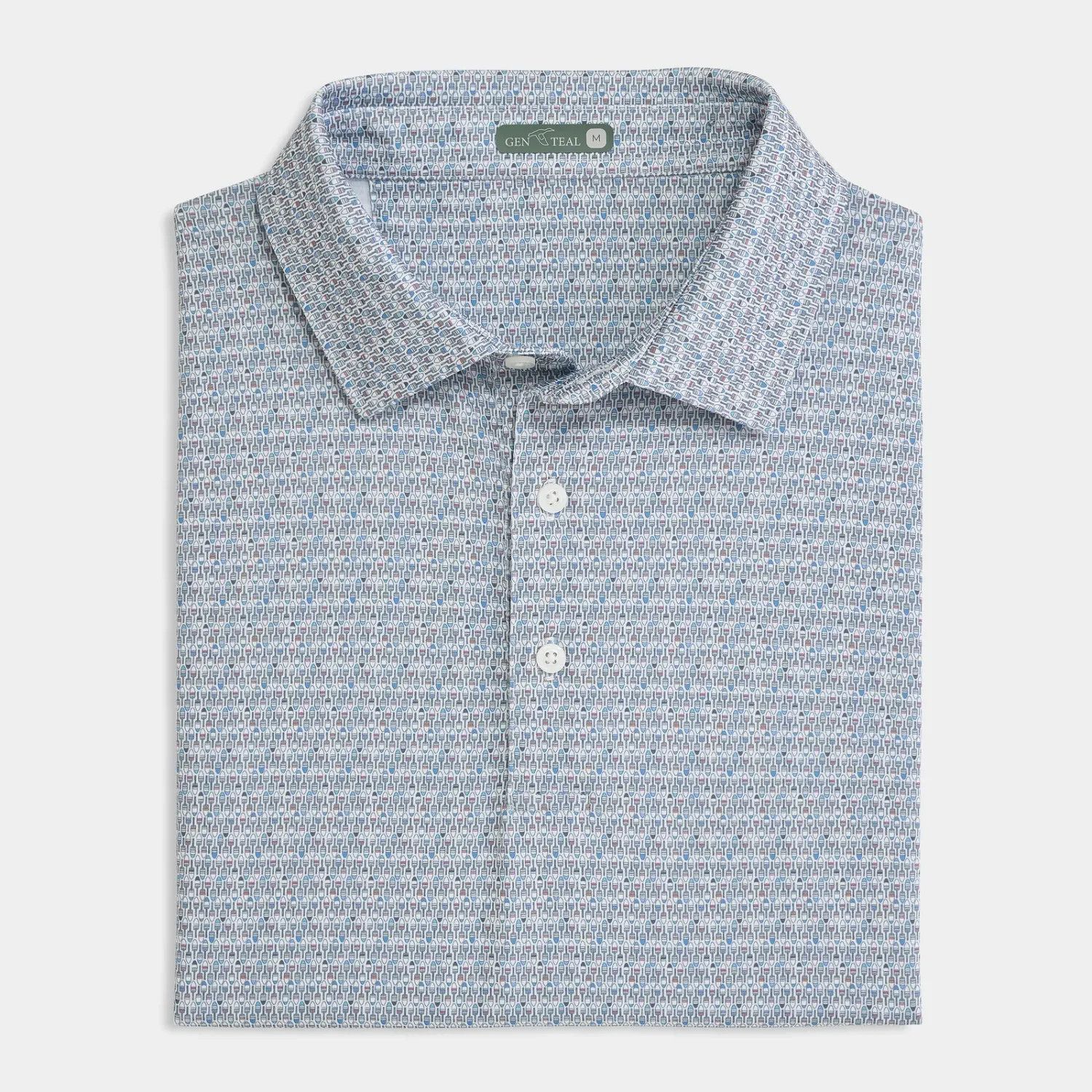 Harbor Buoy Printed Performance Polo 