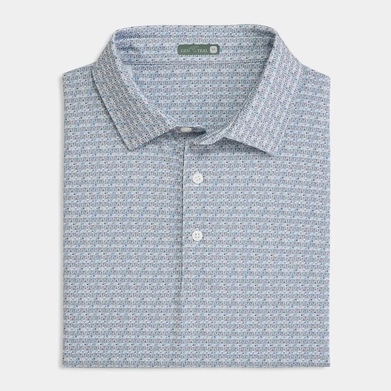 Harbor Buoy Printed Performance Polo 