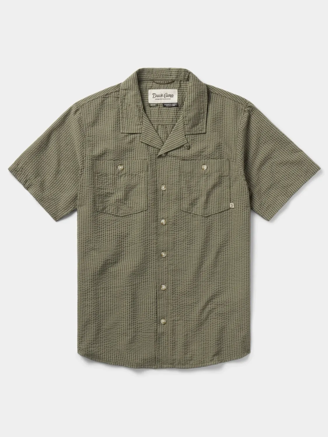 Men's Coastal Seersucker Shirt Short Sleeve