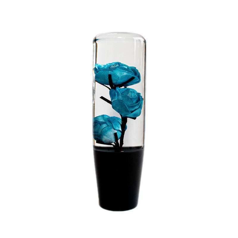 Blumen Schaltknauf Rose Blau - 150mm
