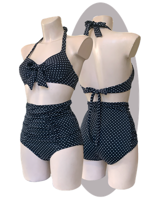 Bikini Tirza black &amp; white polkadots