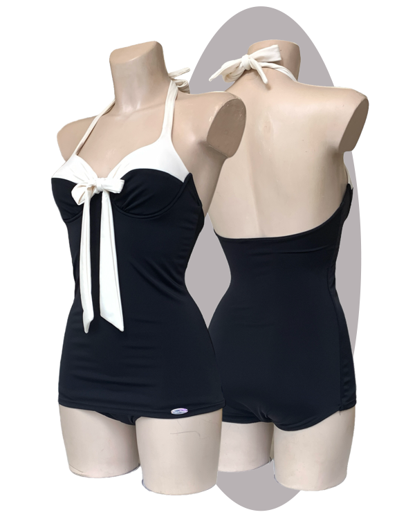 Bathing suit Bella, black ivory