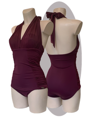 Bathing suit Marilyn, bordeaux