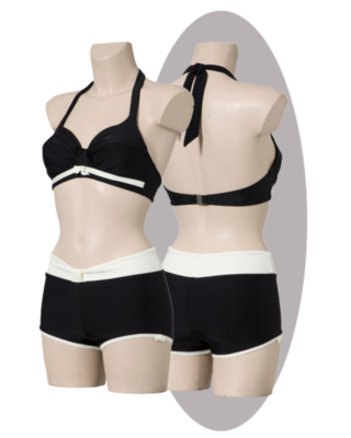 Bikini Dolores, black-ivory