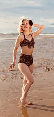 Bikini Tirza, panther print