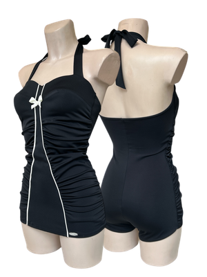 Bathing suit Joan, ivory-black Bathing suit Joan, ivory-black