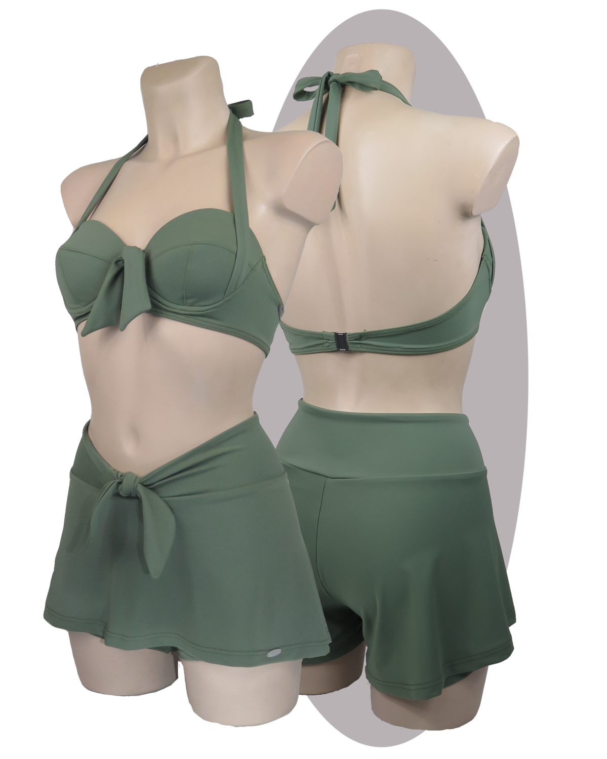 Bikini Agneta shorts and apron in front