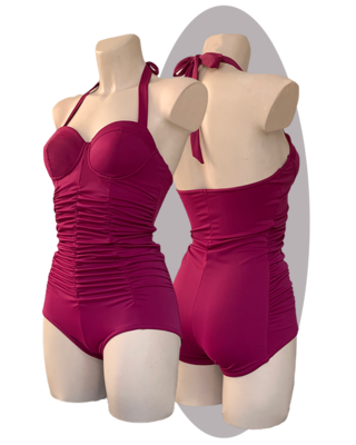 Bathing suit Juliette, cerise