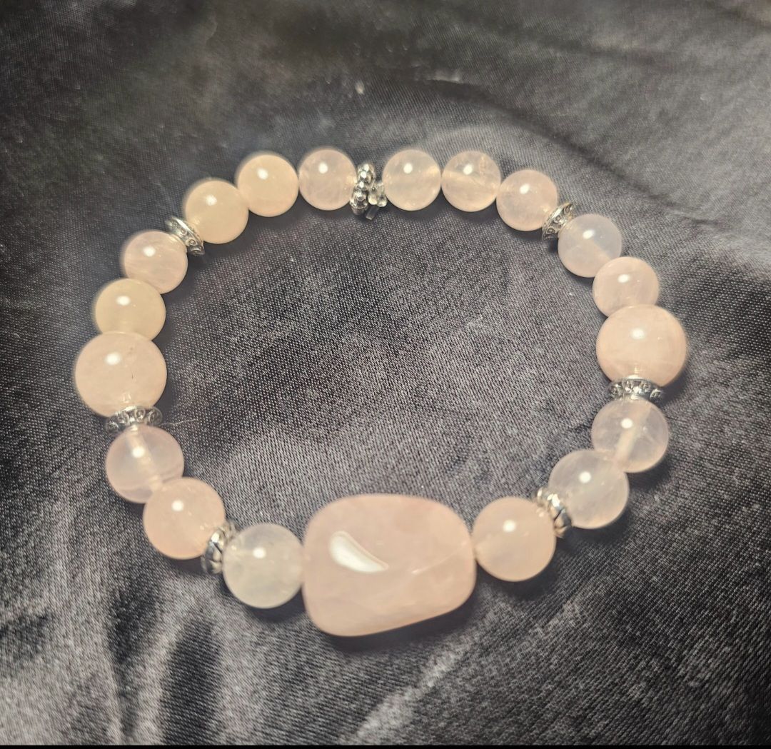 Bracelets pierre quartz rose