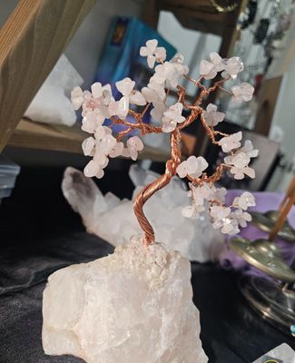 Arbre de vie quartz rose