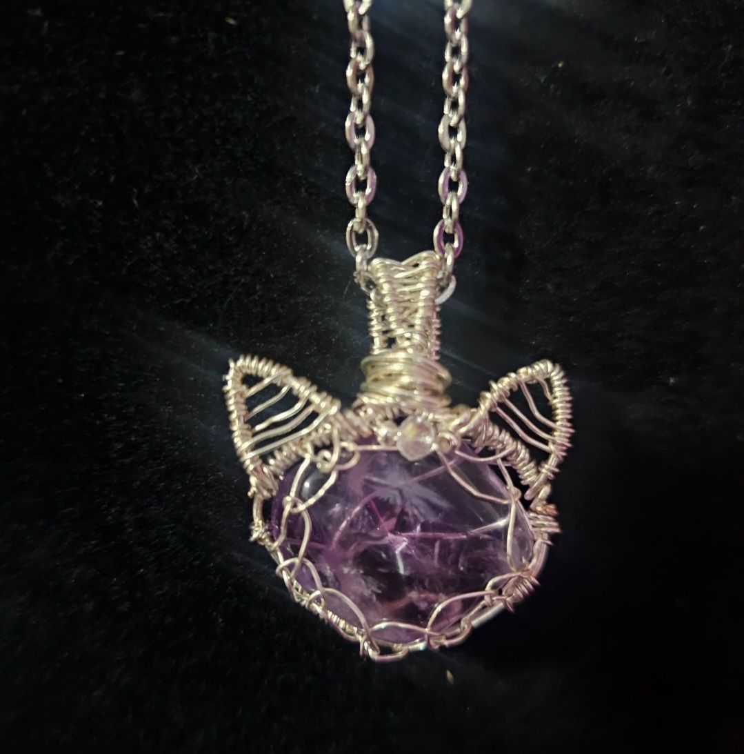 Pendentif chat spirituel