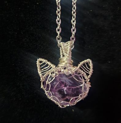 Pendentif chat spirituel