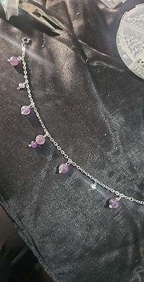 Chaîne cheville améthyste