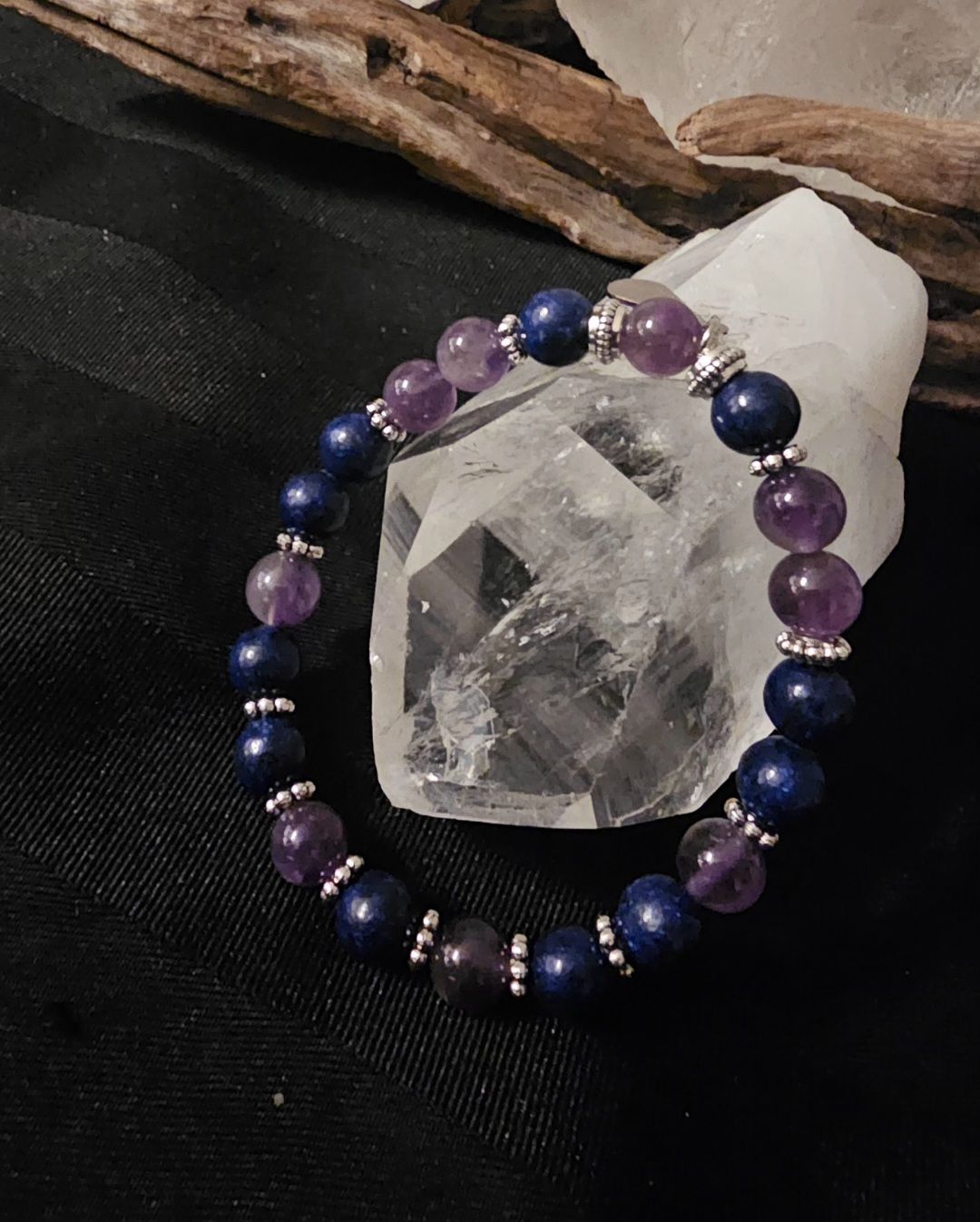 Améthyste et lapis lazuli