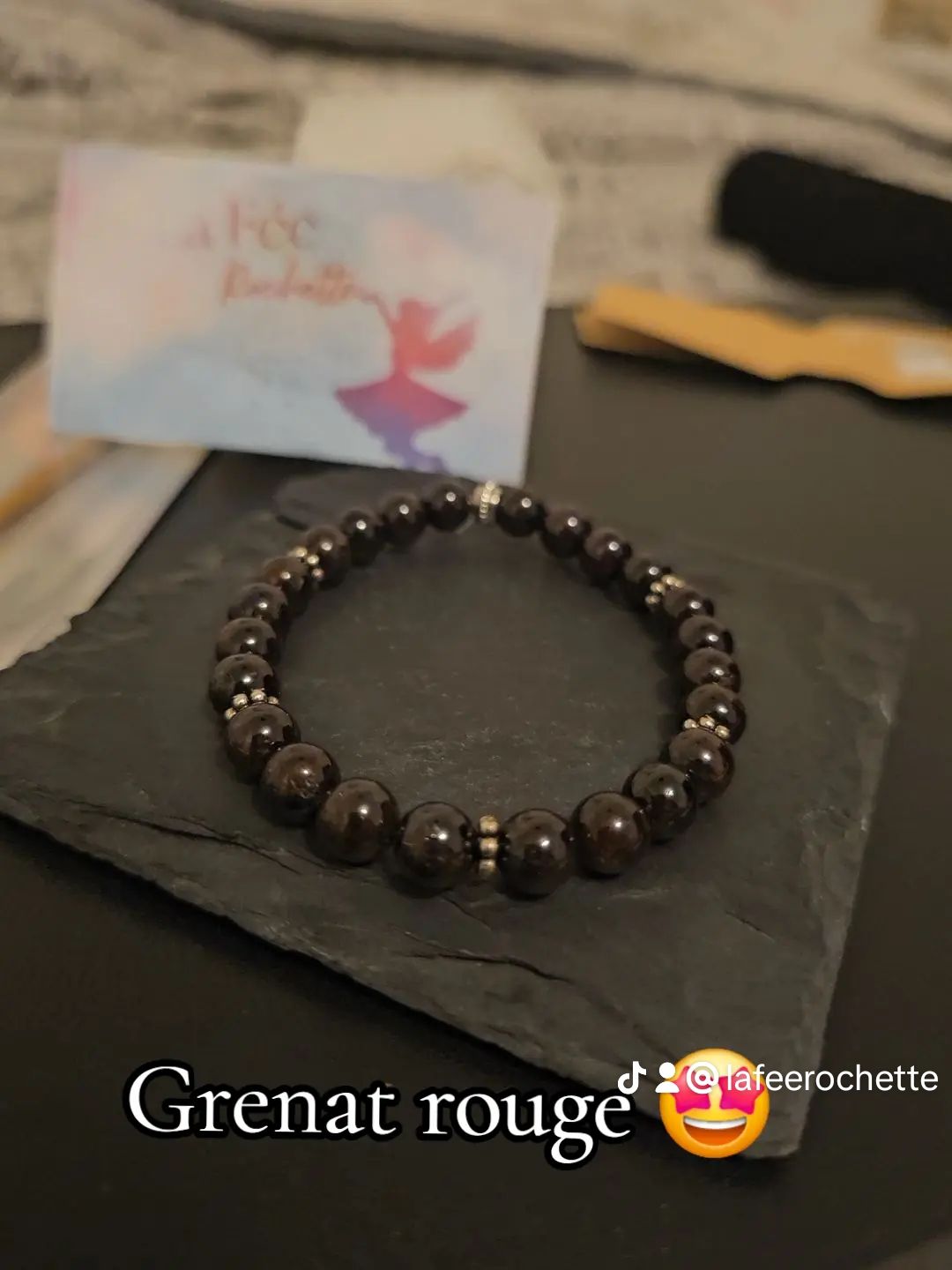 BRACELET Du grenat rouge