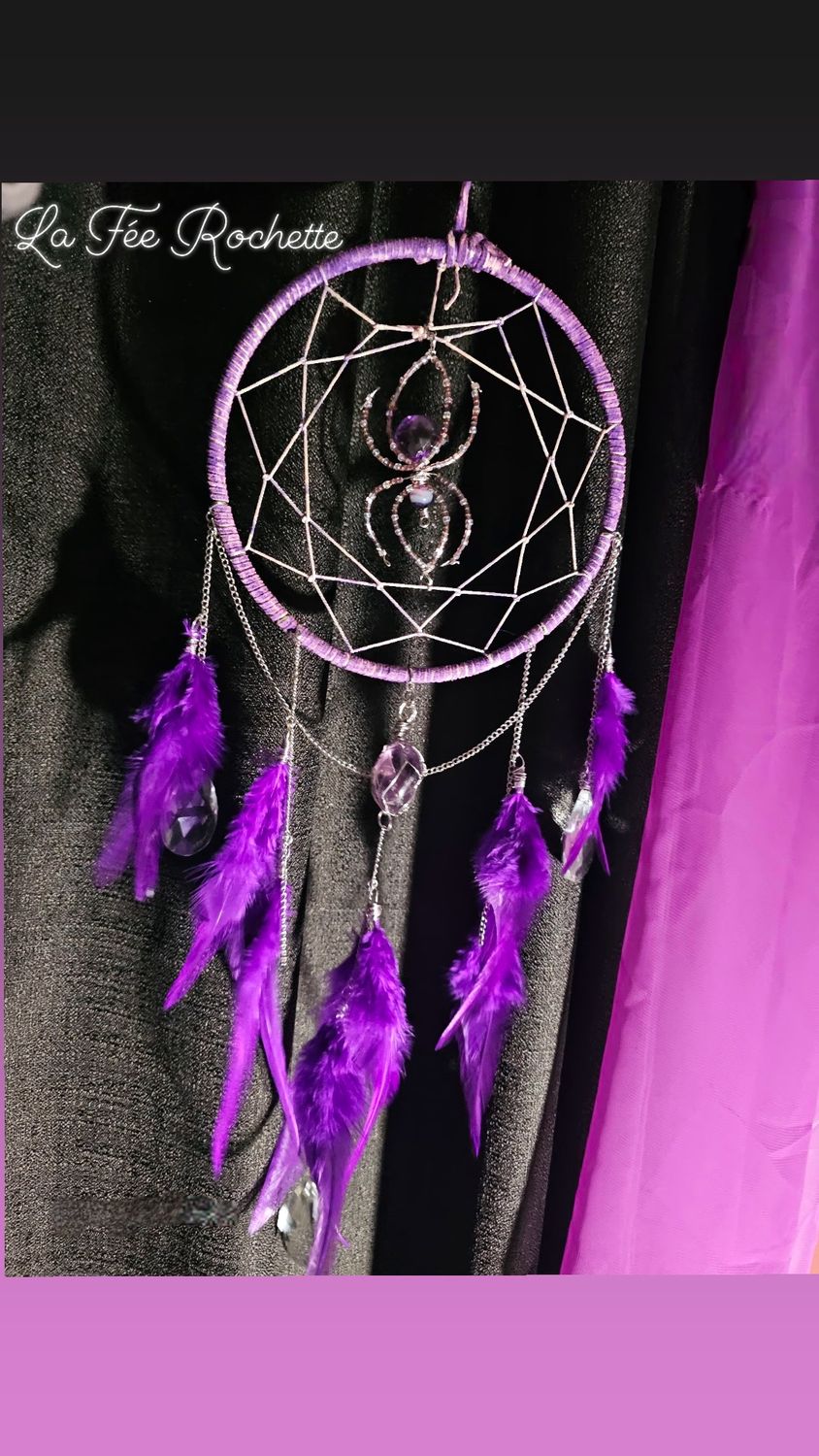 Capteur araignée violette