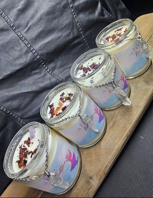 Ensemble bougie vanille  lémurien