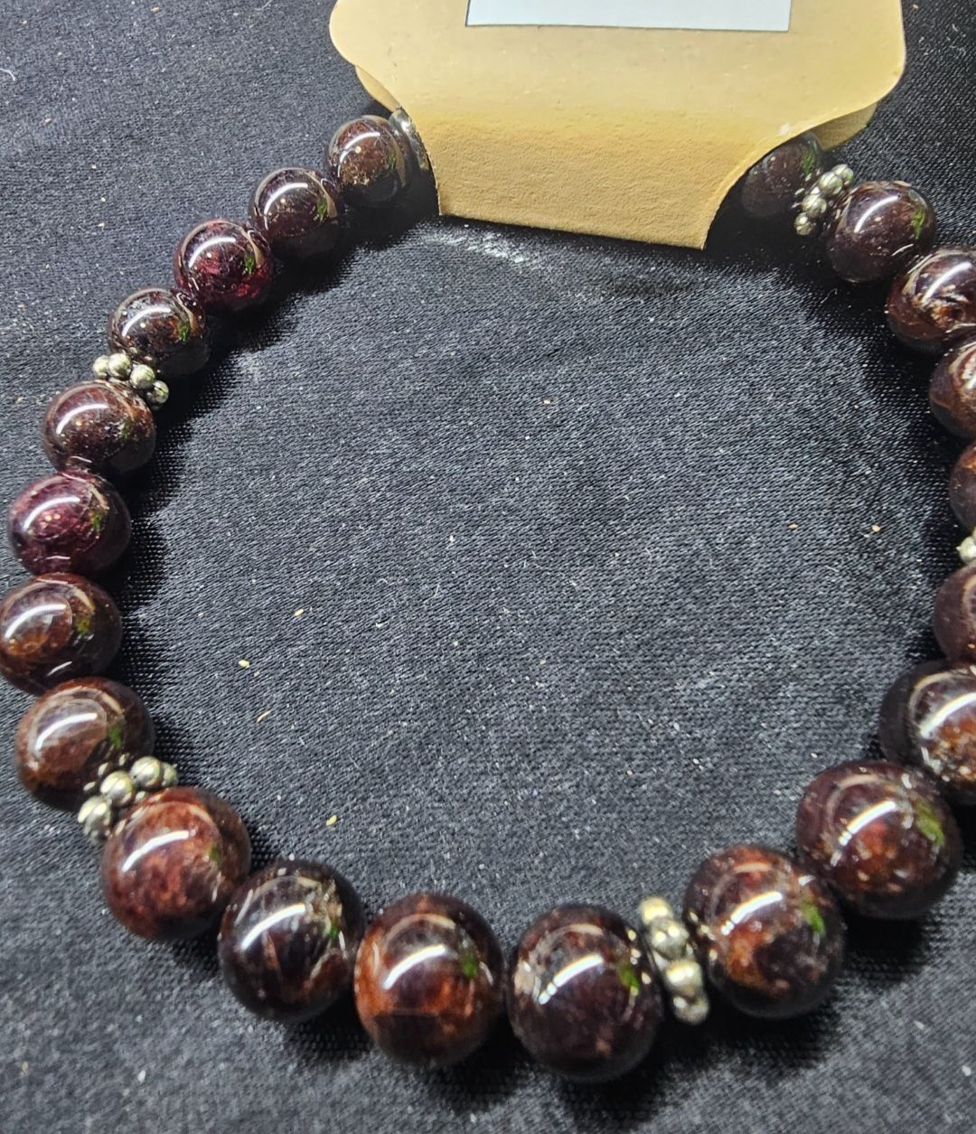 Bracelet grenat rouge