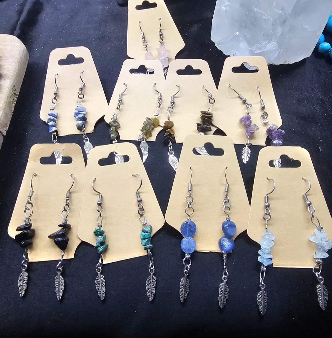 Boucles doreilles pierres