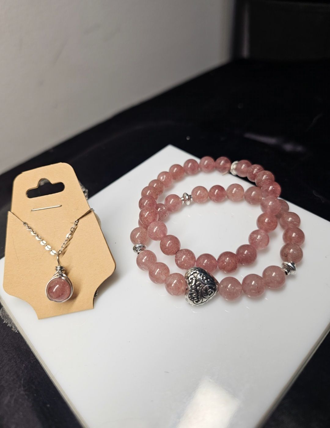 Ensemble 3 pièce quartz fraise