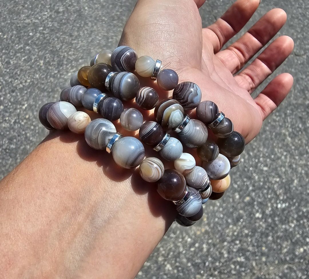 Agate du BOTSWANA 8 et 10 mm