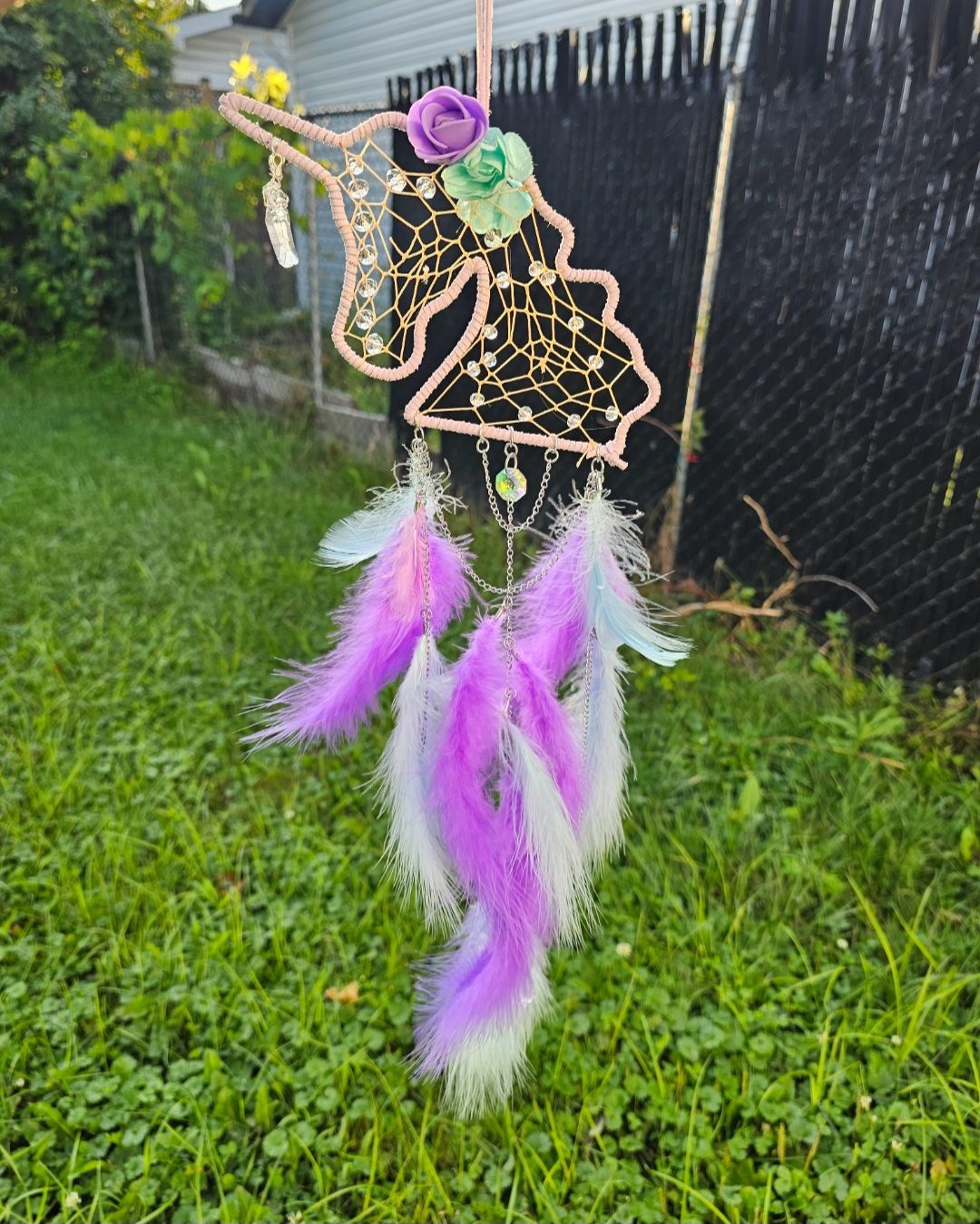 Licorne turquoise et violette
