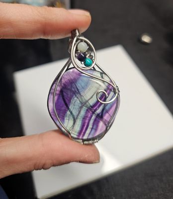 Pendentif Fluorite Géante
