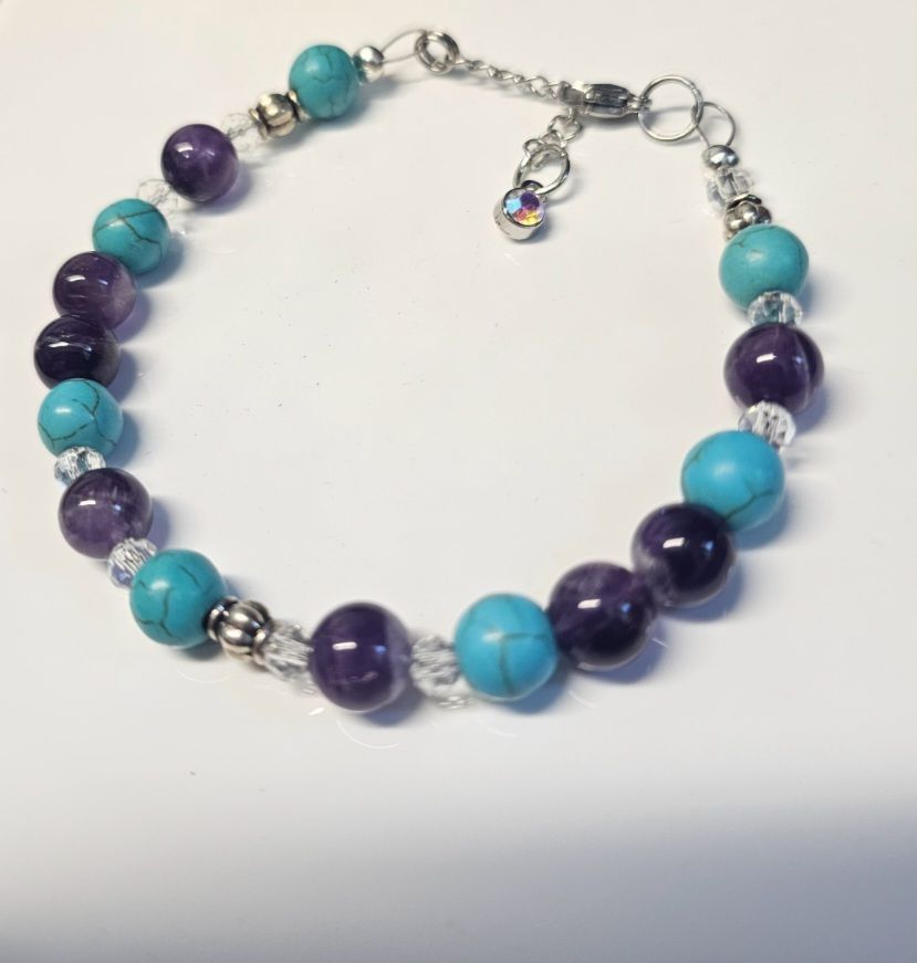 Turquoise et améthyste