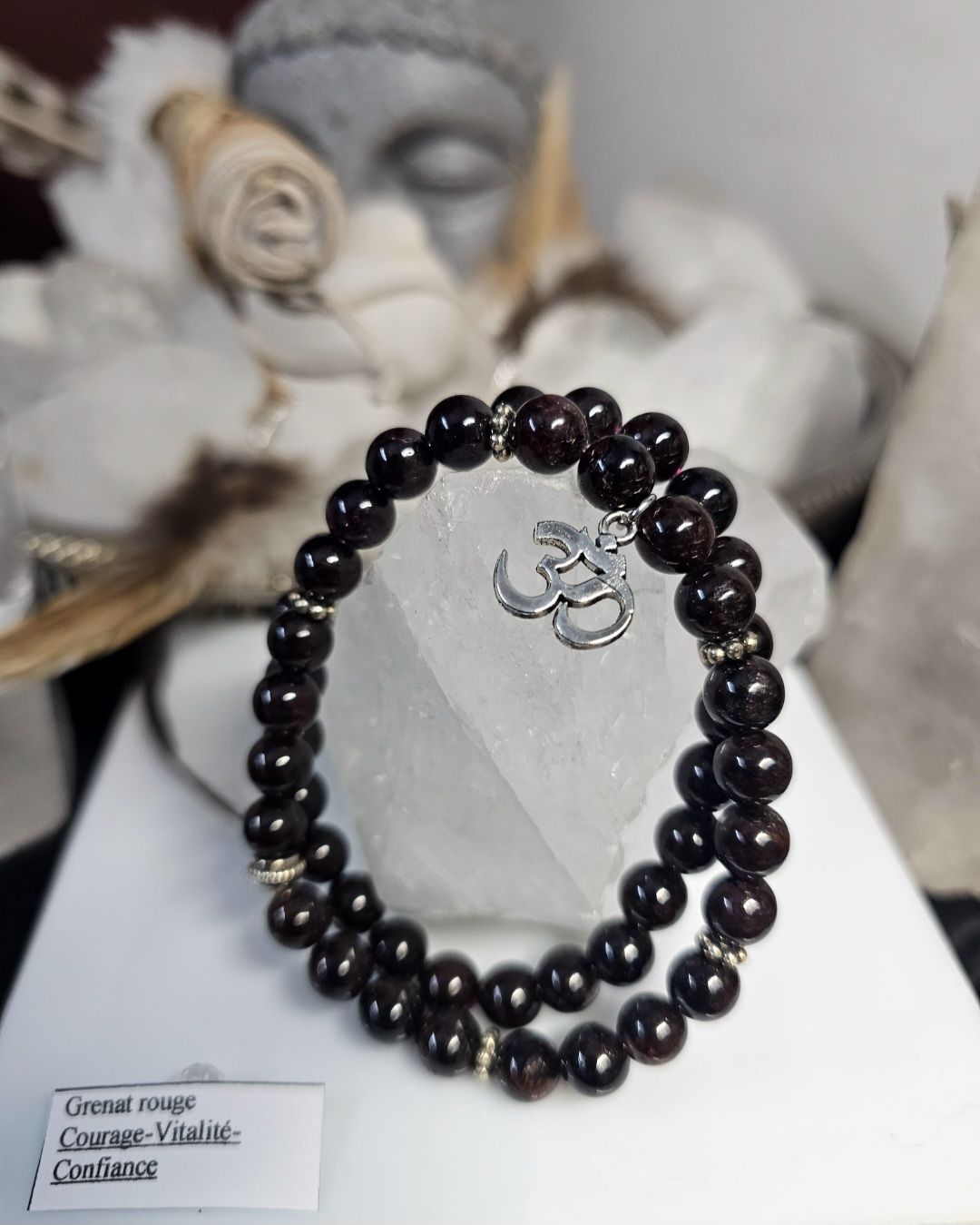 Bracelet grenat rouge