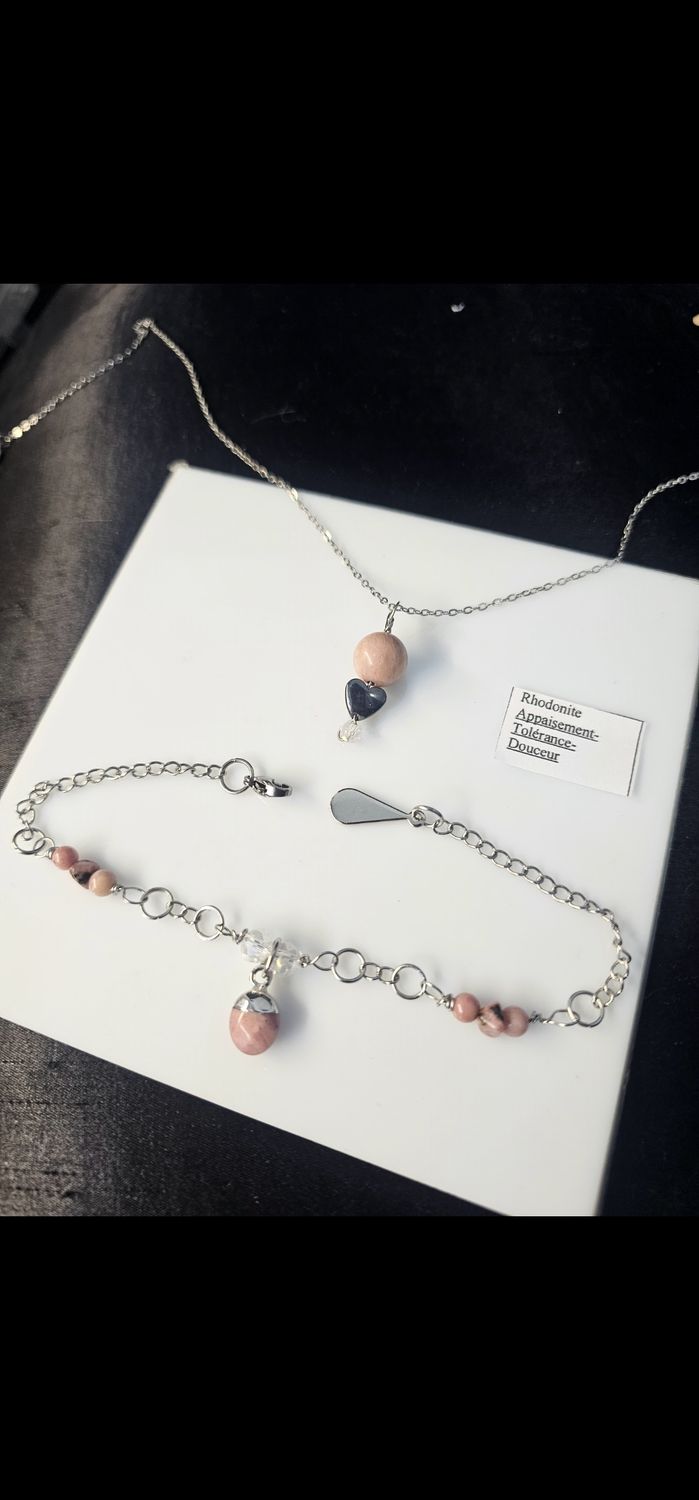 Ensemble Rhodonite et rhodochrosite