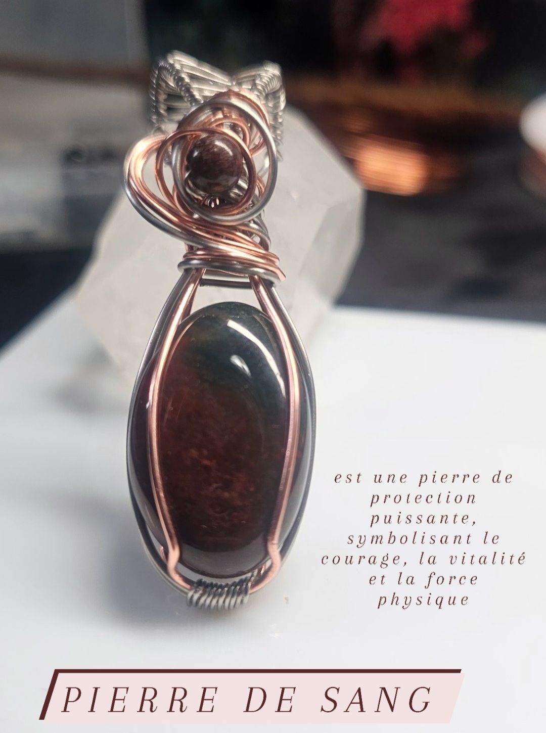 Pendentif bloodstone