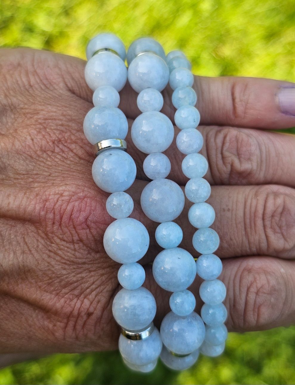 Bracelet Célestite 10mm 6mm