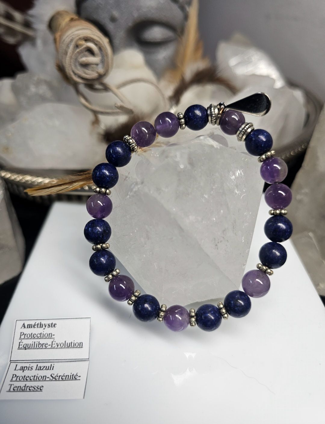 Améthyste et lapis lazuli