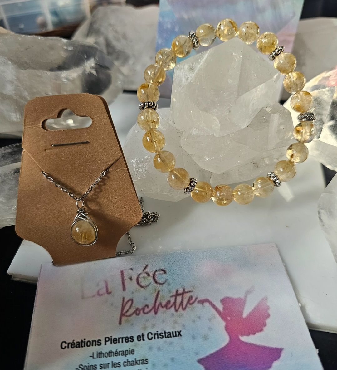 Bracelet citrine pendentif gratuit