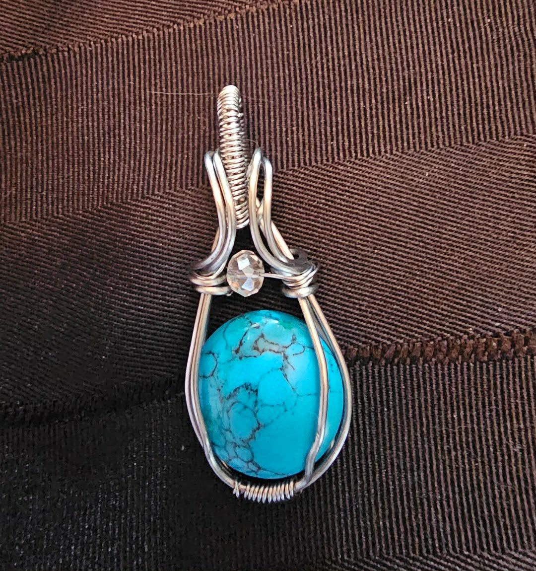 Pendentif turquoise