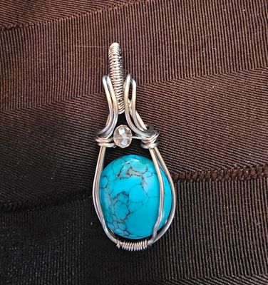 Pendentif turquoise