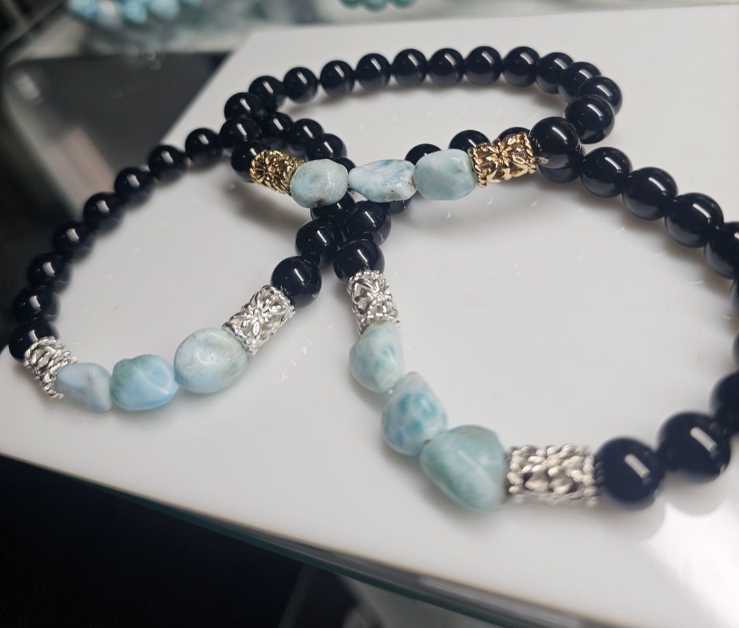 Larimar et onyx