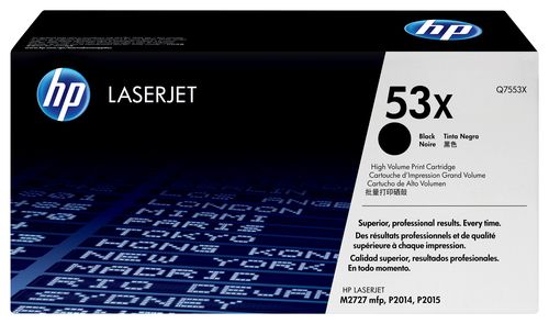 HP 53X [Q7553X] Cartuccia Toner originale nero ad alta capacità LaserJet