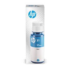 Flacone di inchiostro ciano originale HP 31 (1VU26AE) – 70 ml per stampanti HP Smart Tank
