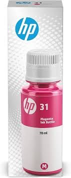 Flacone di inchiostro magenta originale HP 31 (1VU27AE) – 70 ml per stampanti HP Smart Tank