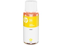 Flacone di inchiostro giallo originale HP 31 (1VU28AE) – 70 ml per stampanti HP Smart Tank