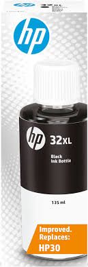 Flacone di inchiostro nero originale HP 32XL (1VV24AE) – 135 ml per stampanti HP Smart Tank