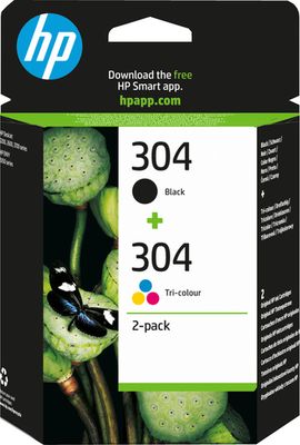 HP 304 Multipack originale – Nero + Colori (3JB05AE) | Cartucce originali per HP DeskJet e ENVY