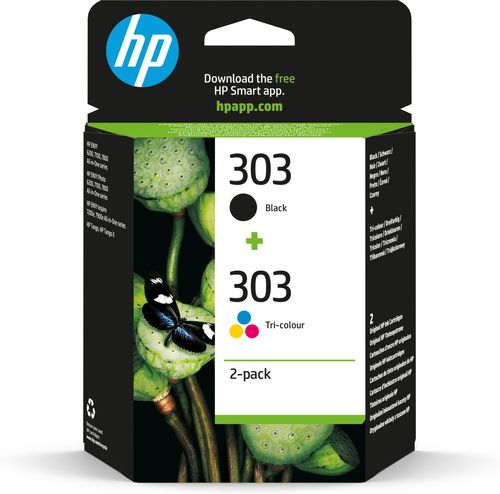 HP 303 Multipack originale – Nero + Colori (Ciano, Magenta, Giallo)