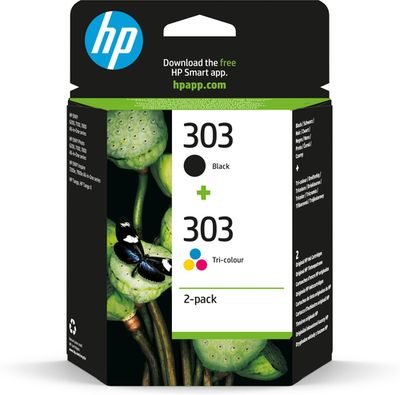 HP 303 Multipack originale – Nero + Colori (Ciano, Magenta, Giallo)